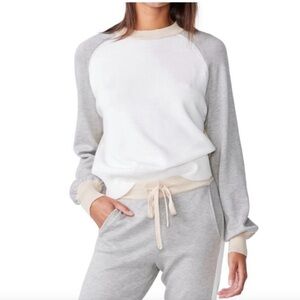 NWT Monrow Color Block Designer Sweater in Size XS